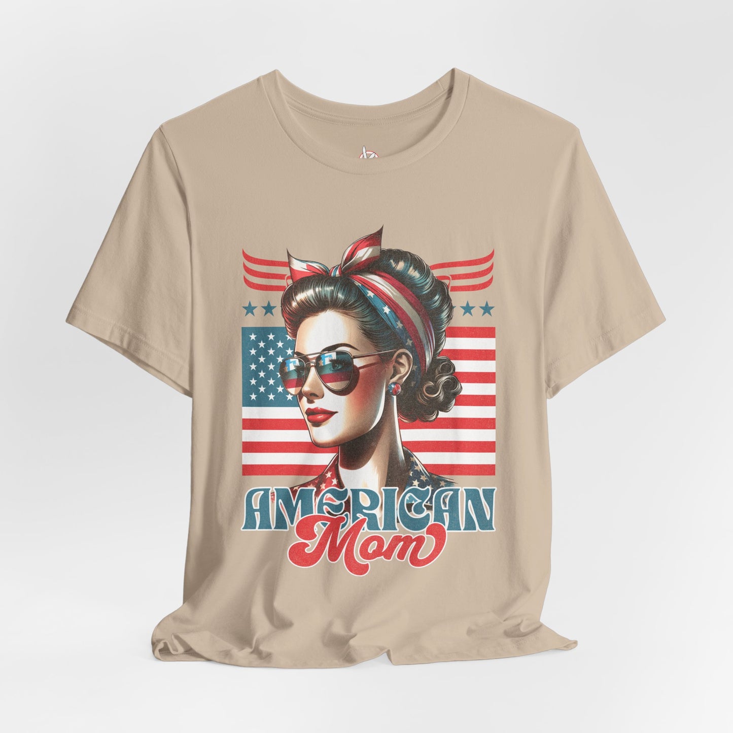 American Mom T-Shirt – Patriotic Tee for Moms