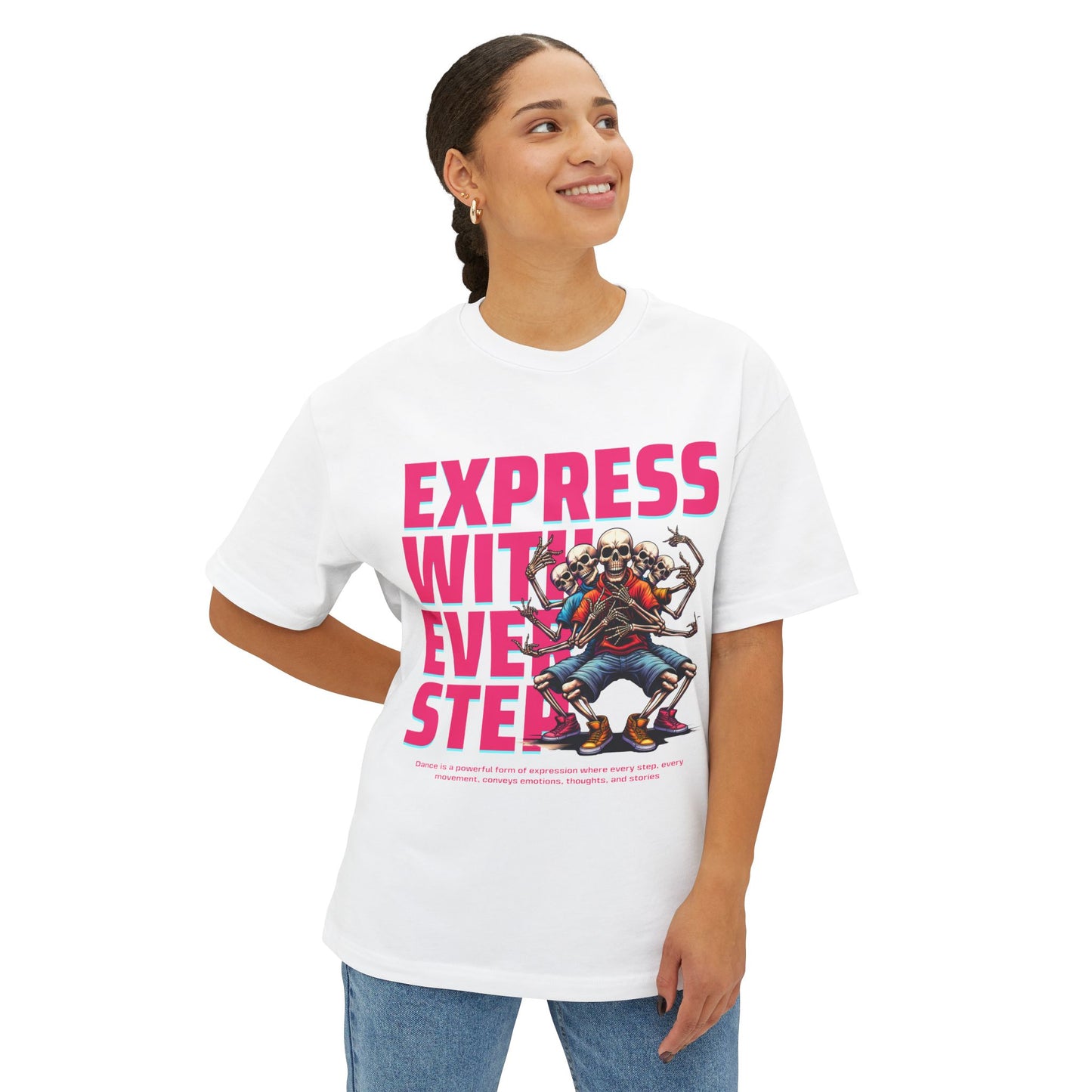 FPD - Express With Every Step Oversized Tee – Creative Confidence Shirt