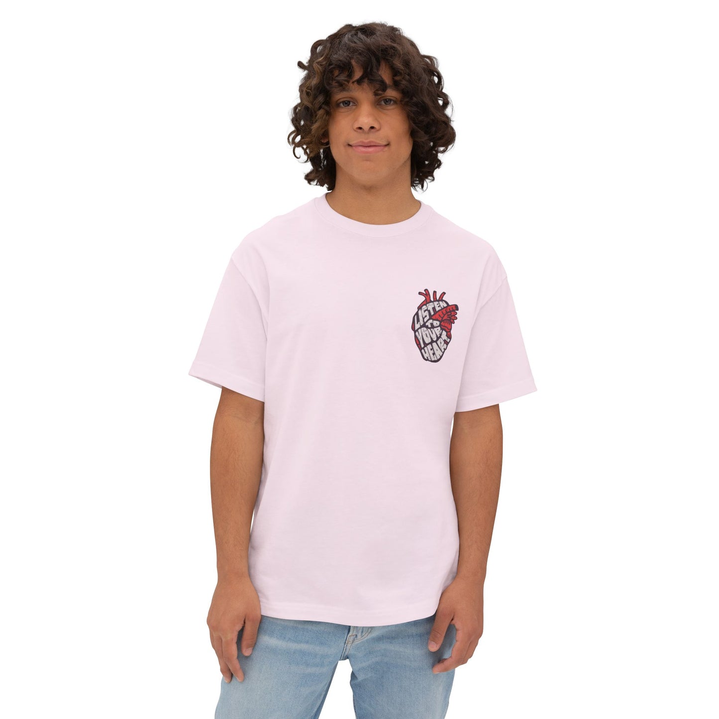 FPD - Listen to Your Heart Oversized Tee — Intuition & Emotion Statement Shirt