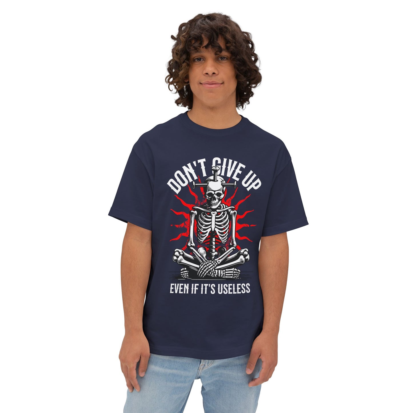 FPD - Don’t Give Up Oversized Tee – Grit & Persistence Statement Shirt