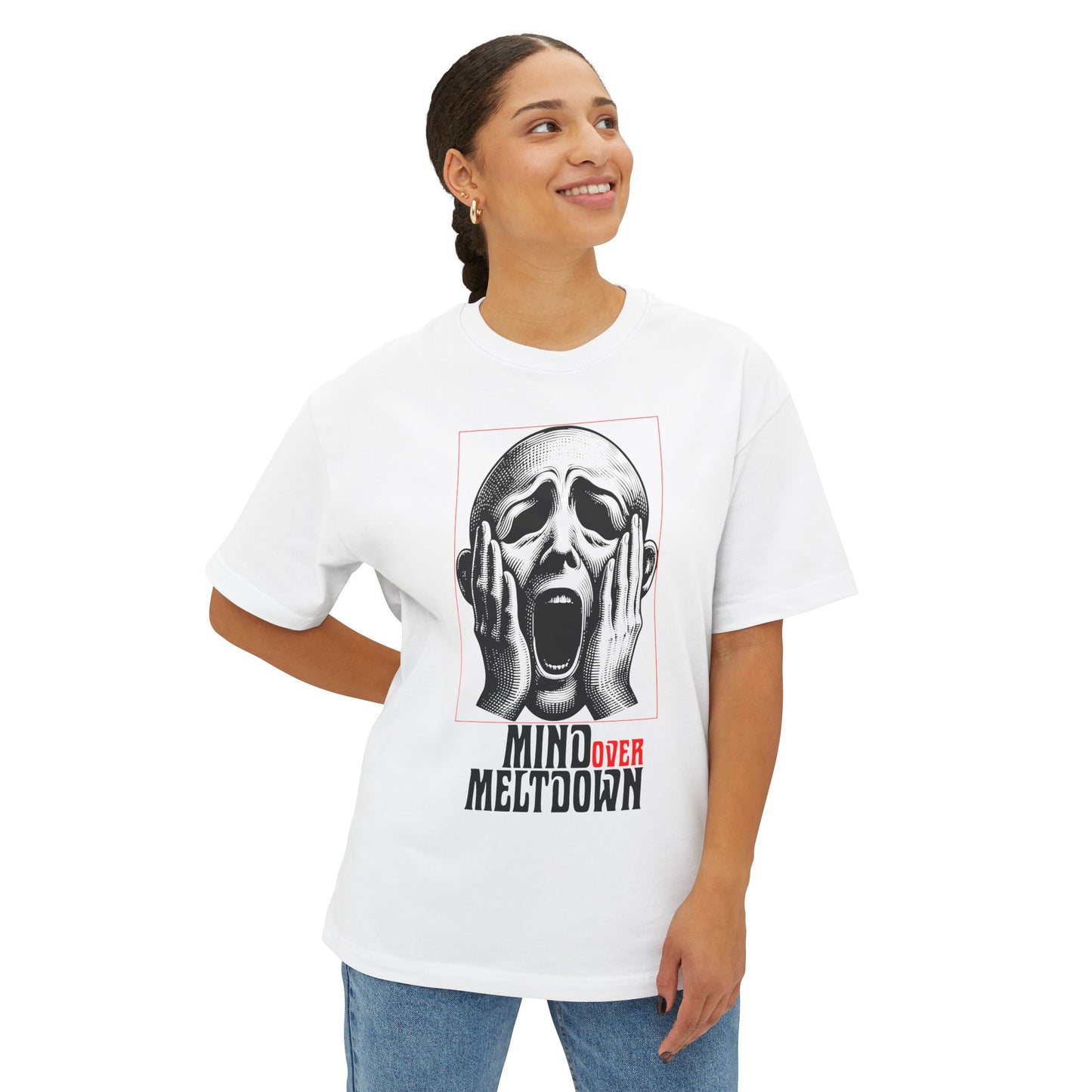 FPD - Mind Over Meltdown Oversized Tee — Mental Strength Statement Shirt