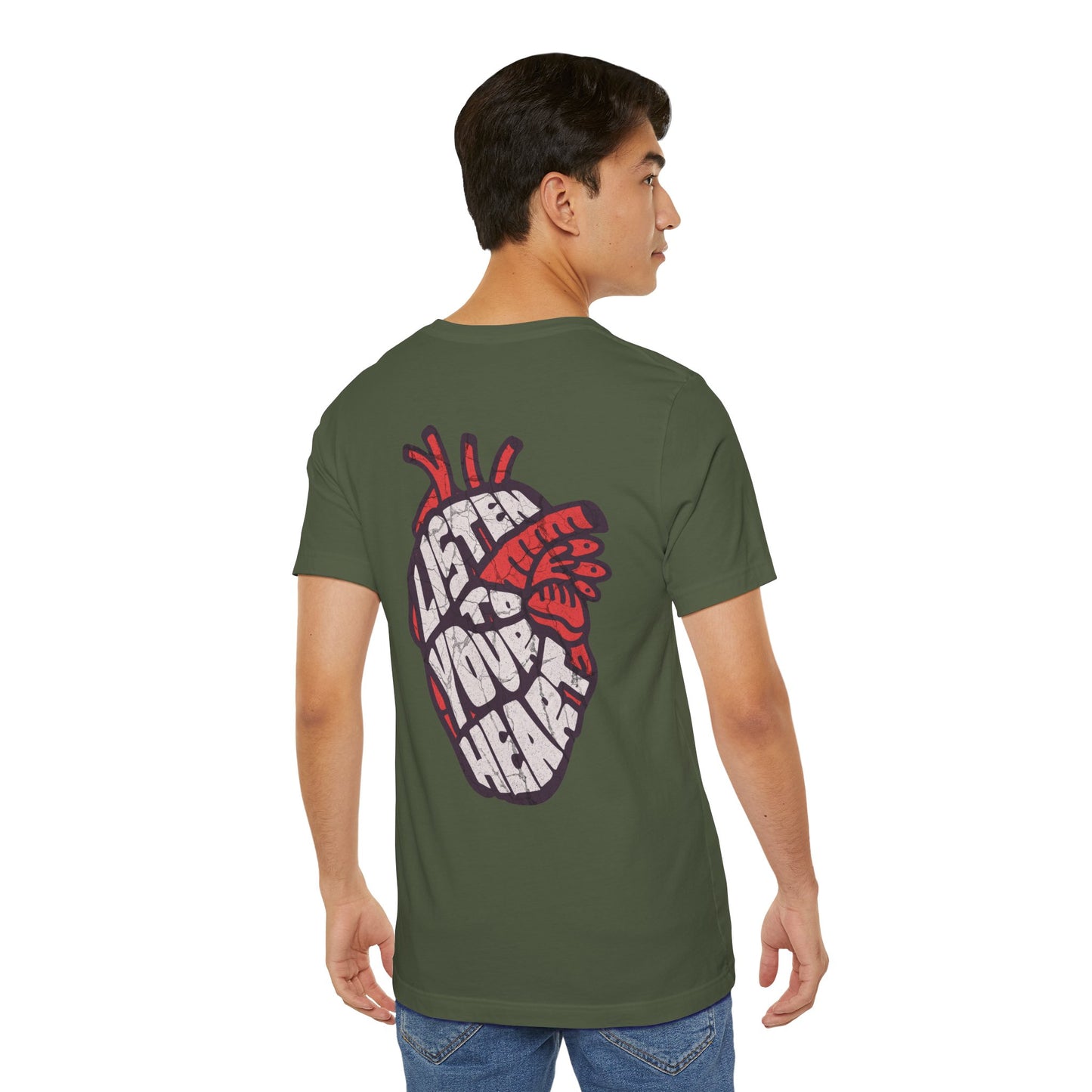 F&BPD - Unisex T-shirt - Listen to Your Heart Tee – Intuition & Emotion Statement Shirt