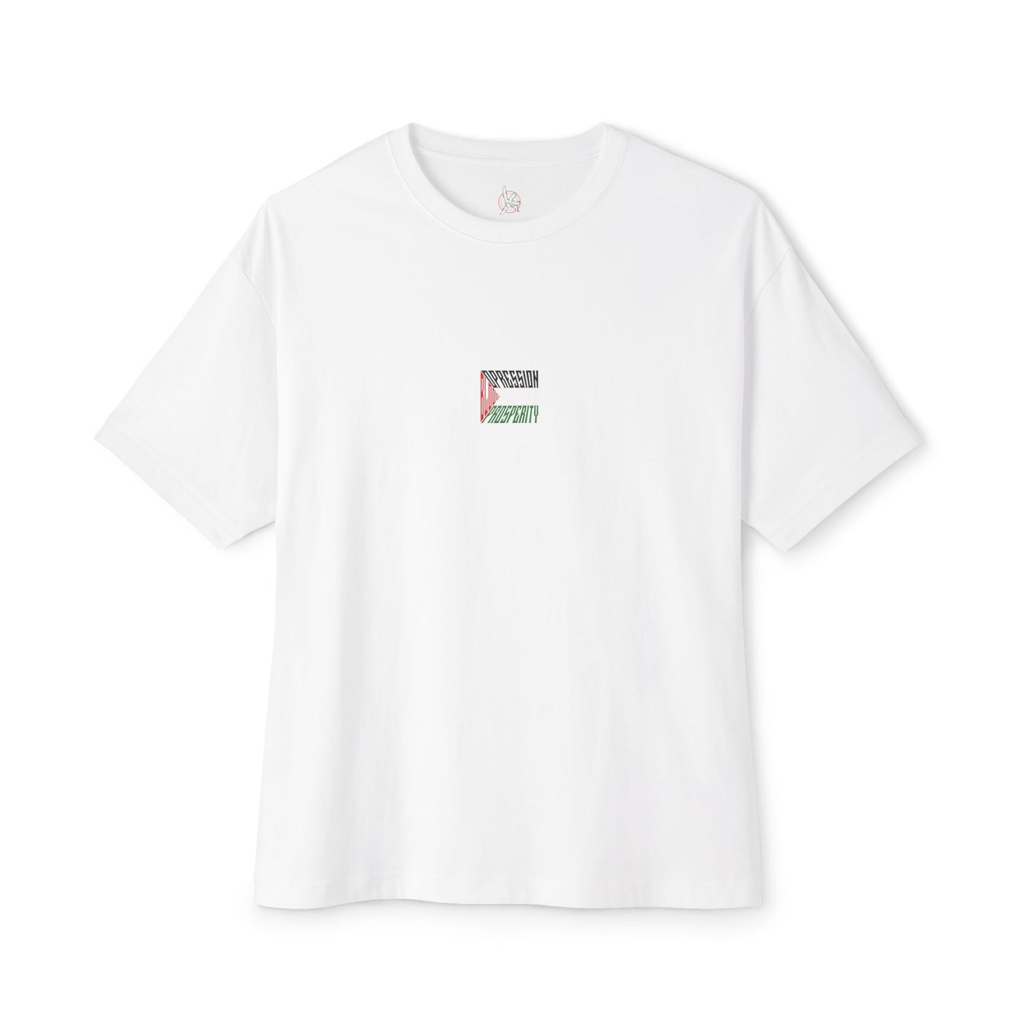 Palestinian Flag Blood Peace Prosperity Oversized Tee – Freedom & Solidarity Shirt - F&BPD
