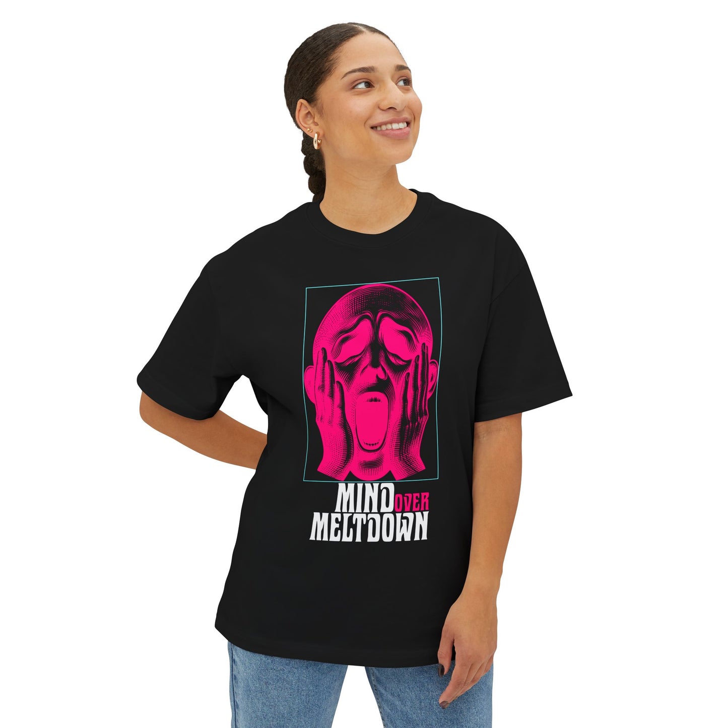 FPD - Mind Over Meltdown Oversized Tee — Mental Strength Statement Shirt