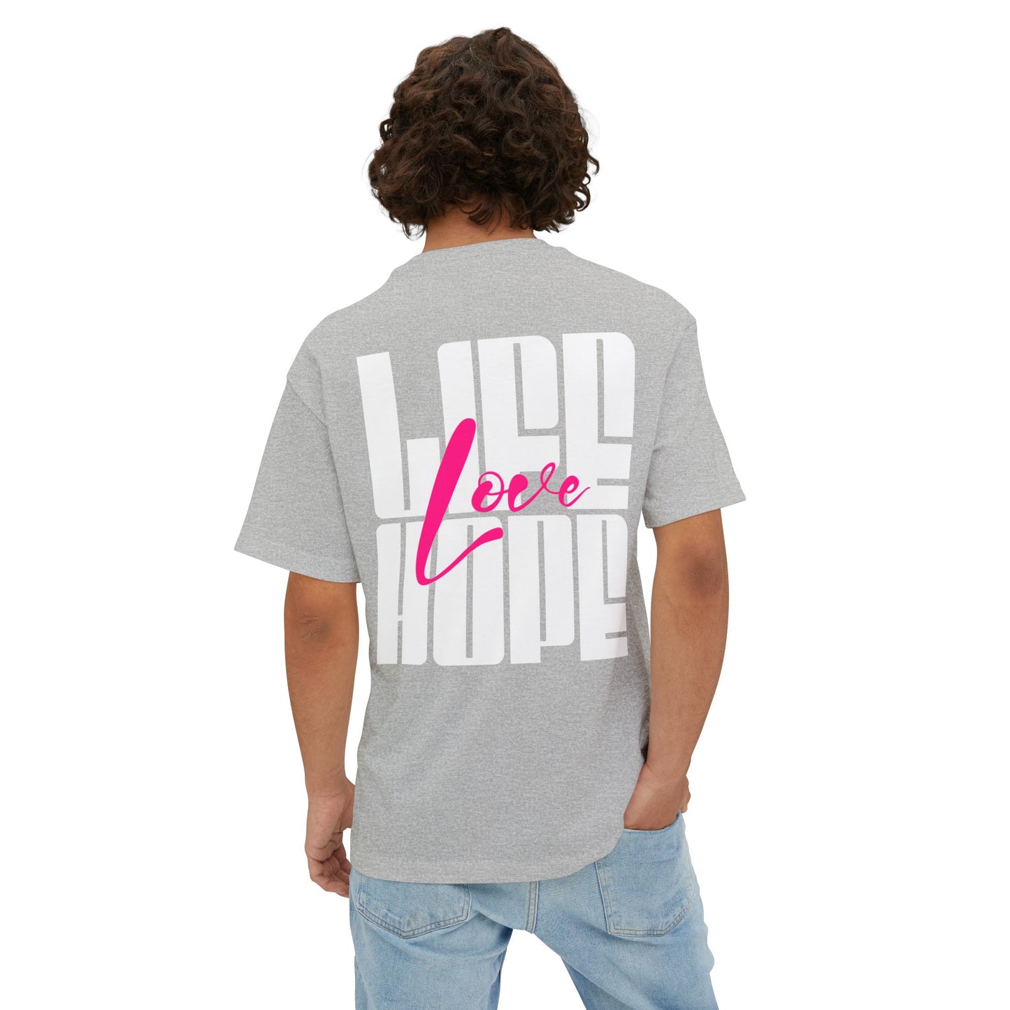 F&BPD - Love Life Hope - Oversized T-Shirt | Positive & Empowering Tee