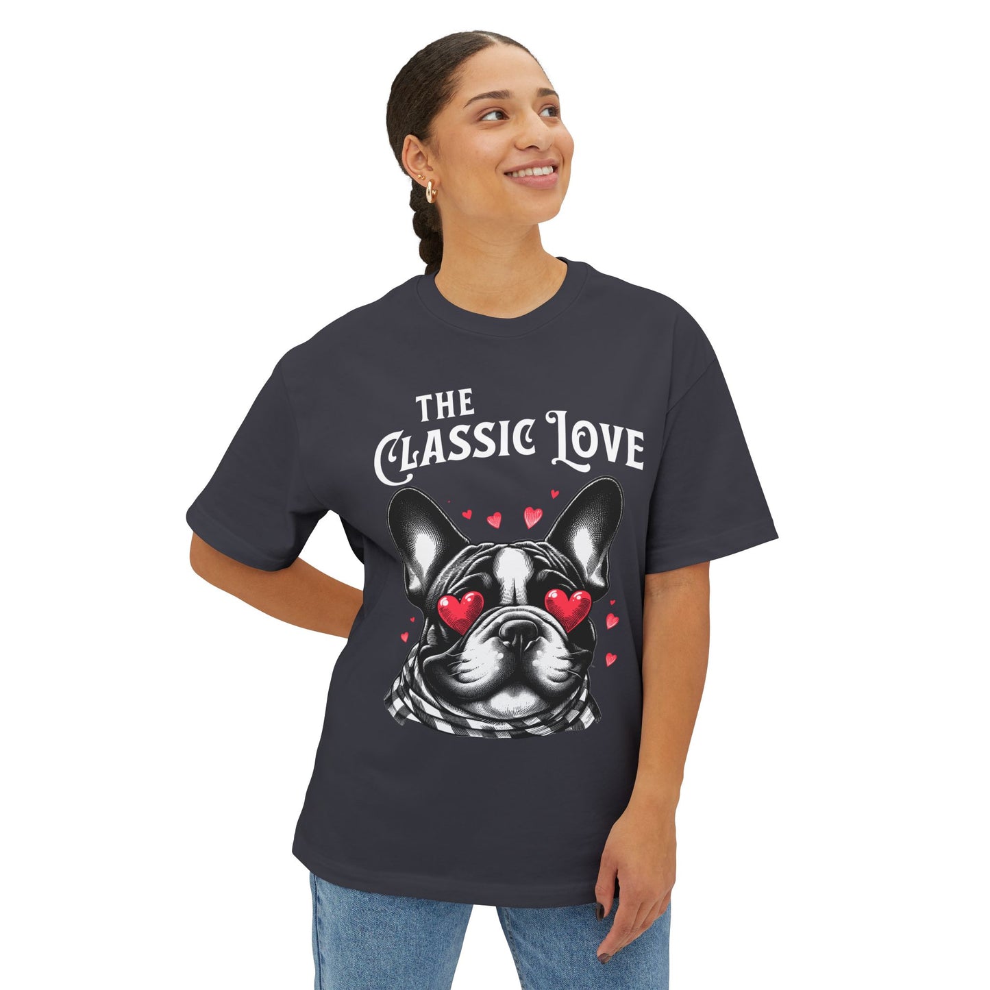 FPD - Pug Classic Love Oversized Tee – Cute Dog Lover Streetwear