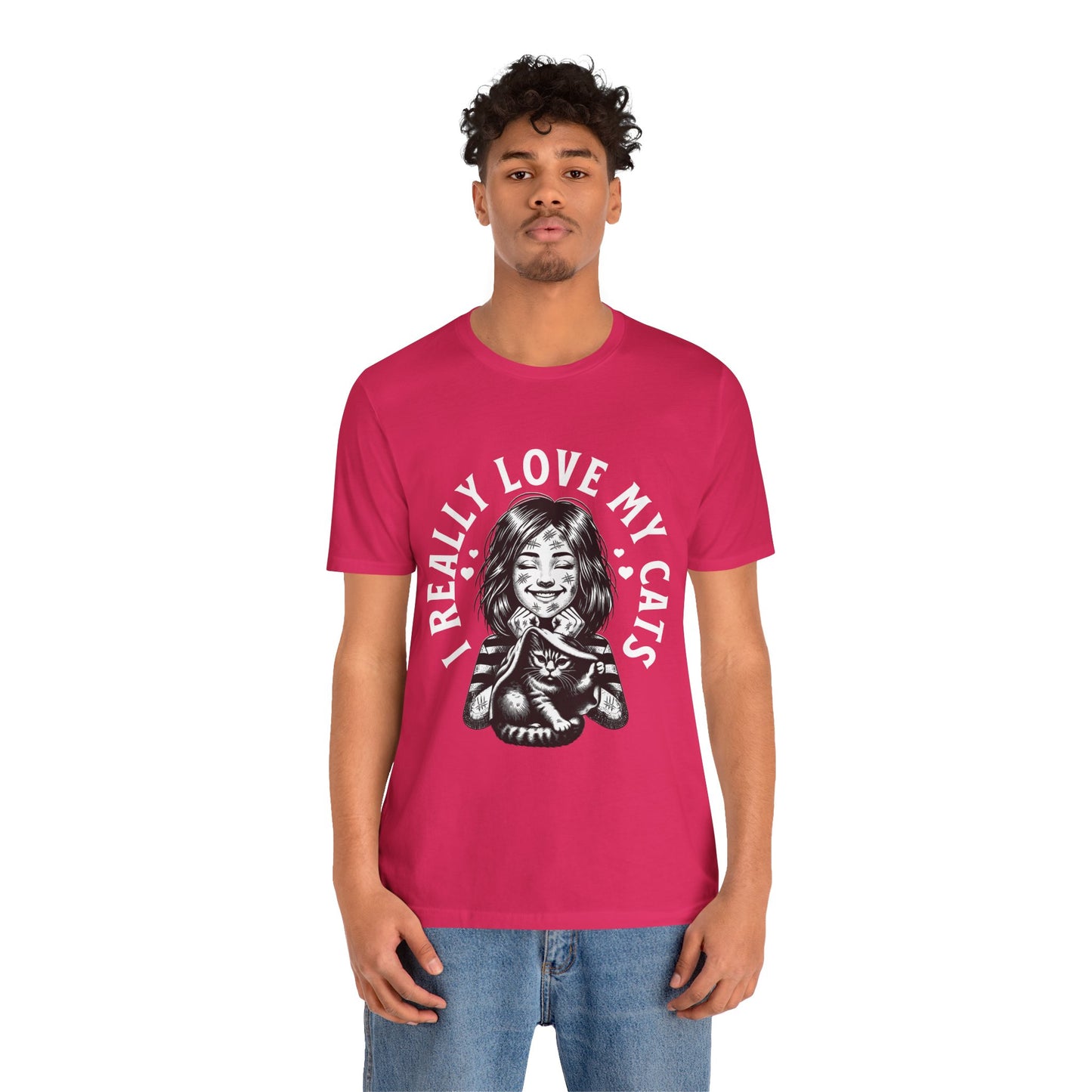 I Really Love My Cats T-Shirt | Cute Cat Lover Unisex Tee - FPD
