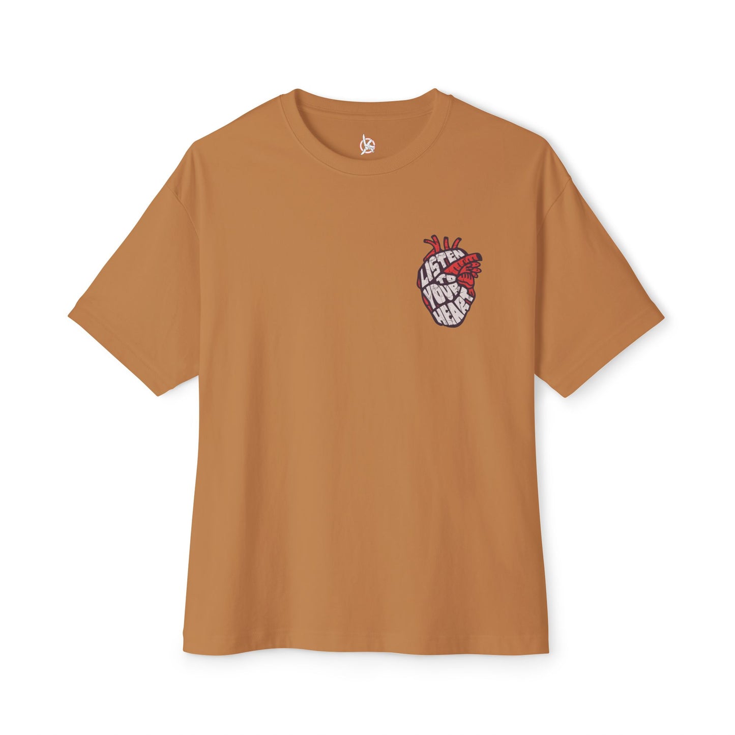 FPD - Listen to Your Heart Oversized Tee — Intuition & Emotion Statement Shirt