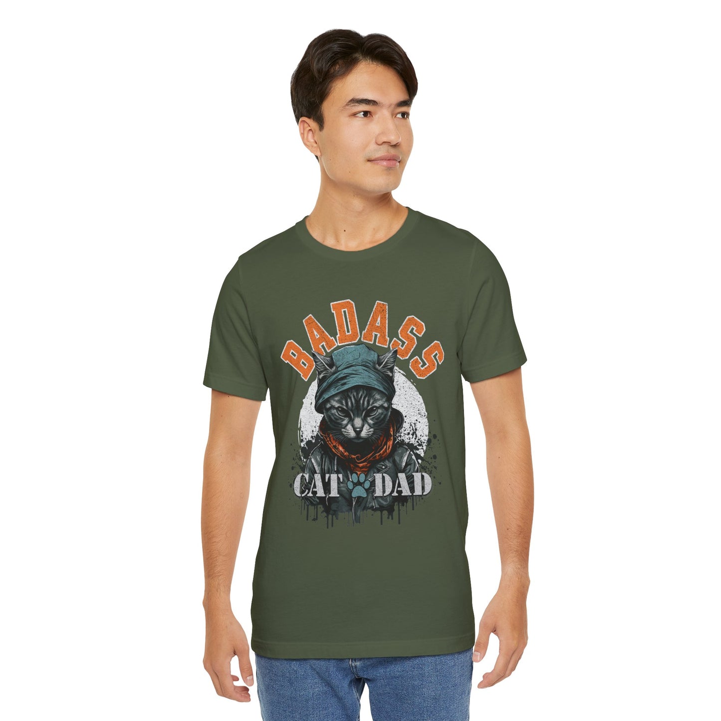 Badass Cat Dad Unisex T-Shirt – Funny Cat Lover Tee for Proud Pet Owners - FPD