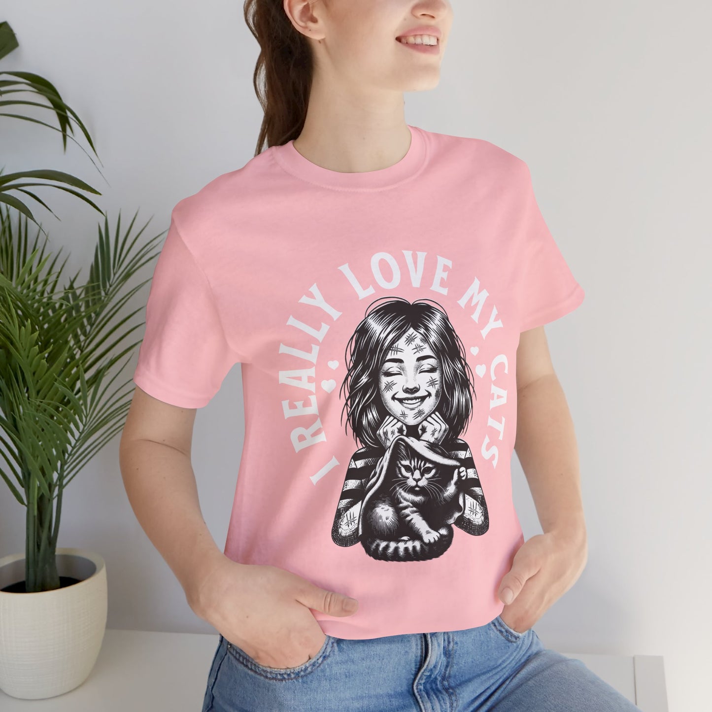 I Really Love My Cats T-Shirt | Cute Cat Lover Unisex Tee - FPD
