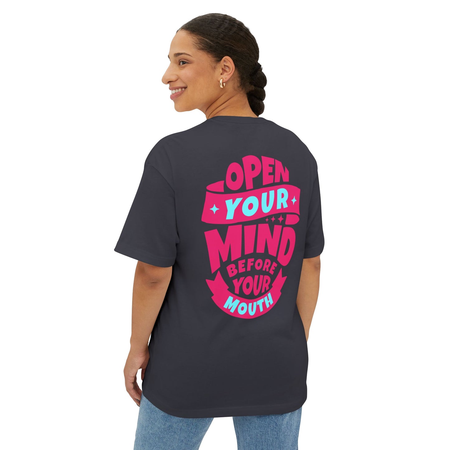 F&BPD - Open Your Mind Oversized Tee – Wisdom Statement Streetwear