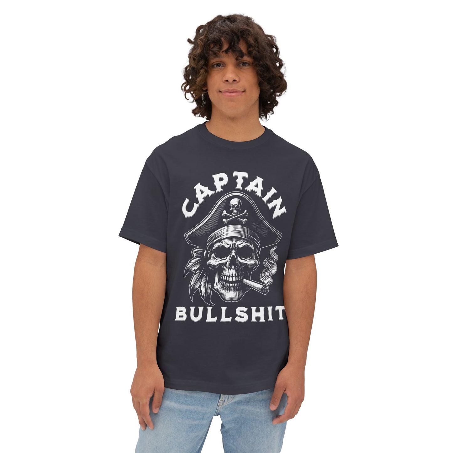 FPD - Captain Bullshit Oversized Tee — Myth-Buster & Truth-Seeker Shirt