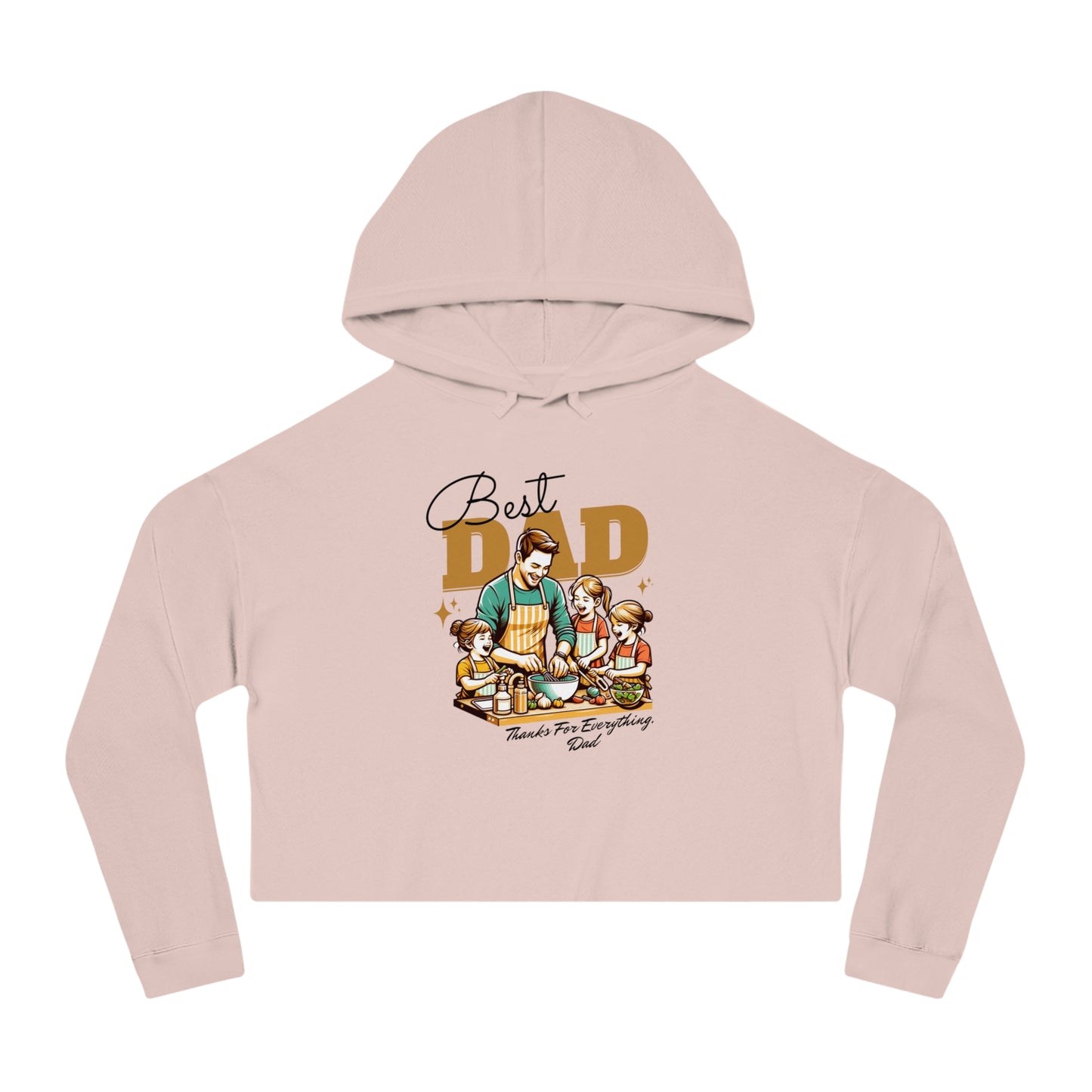 Best Dad Cropped Hoodie – Women’s Fit | Father’s Day Gift