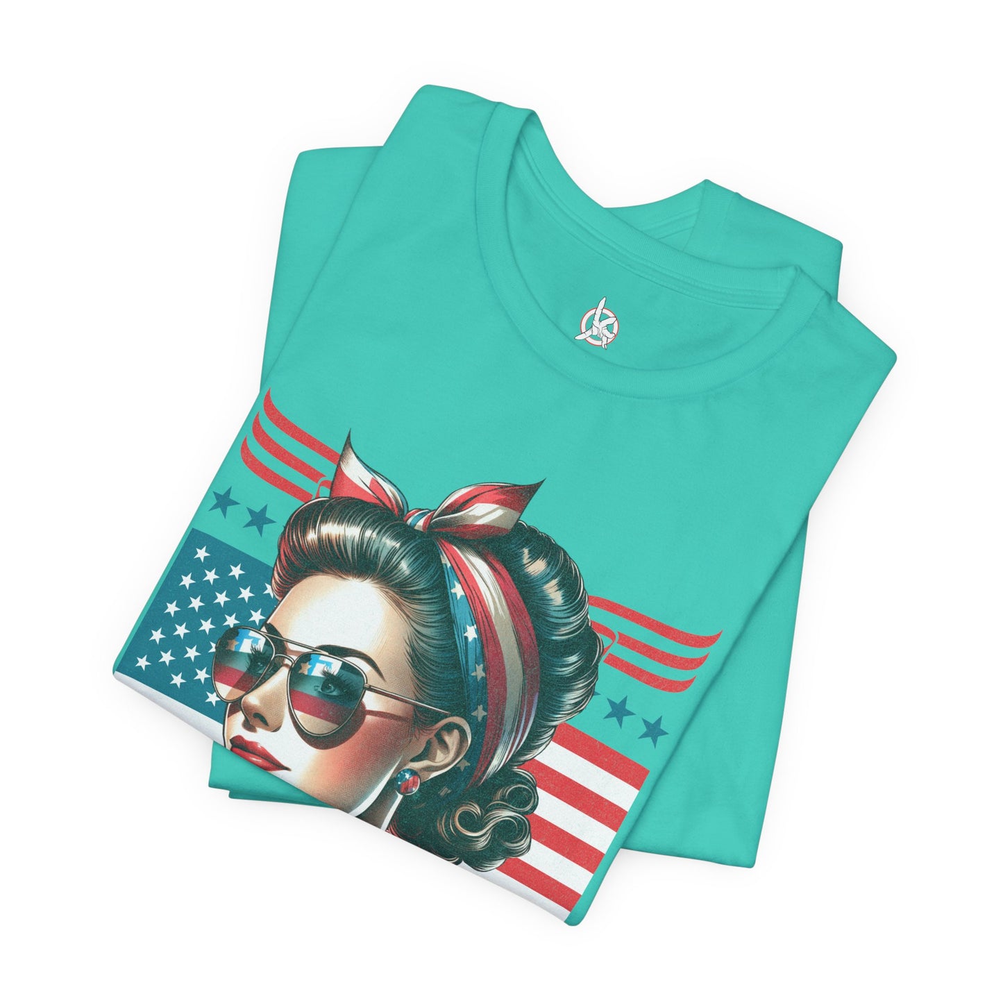 American Mom T-Shirt – Patriotic Tee for Moms