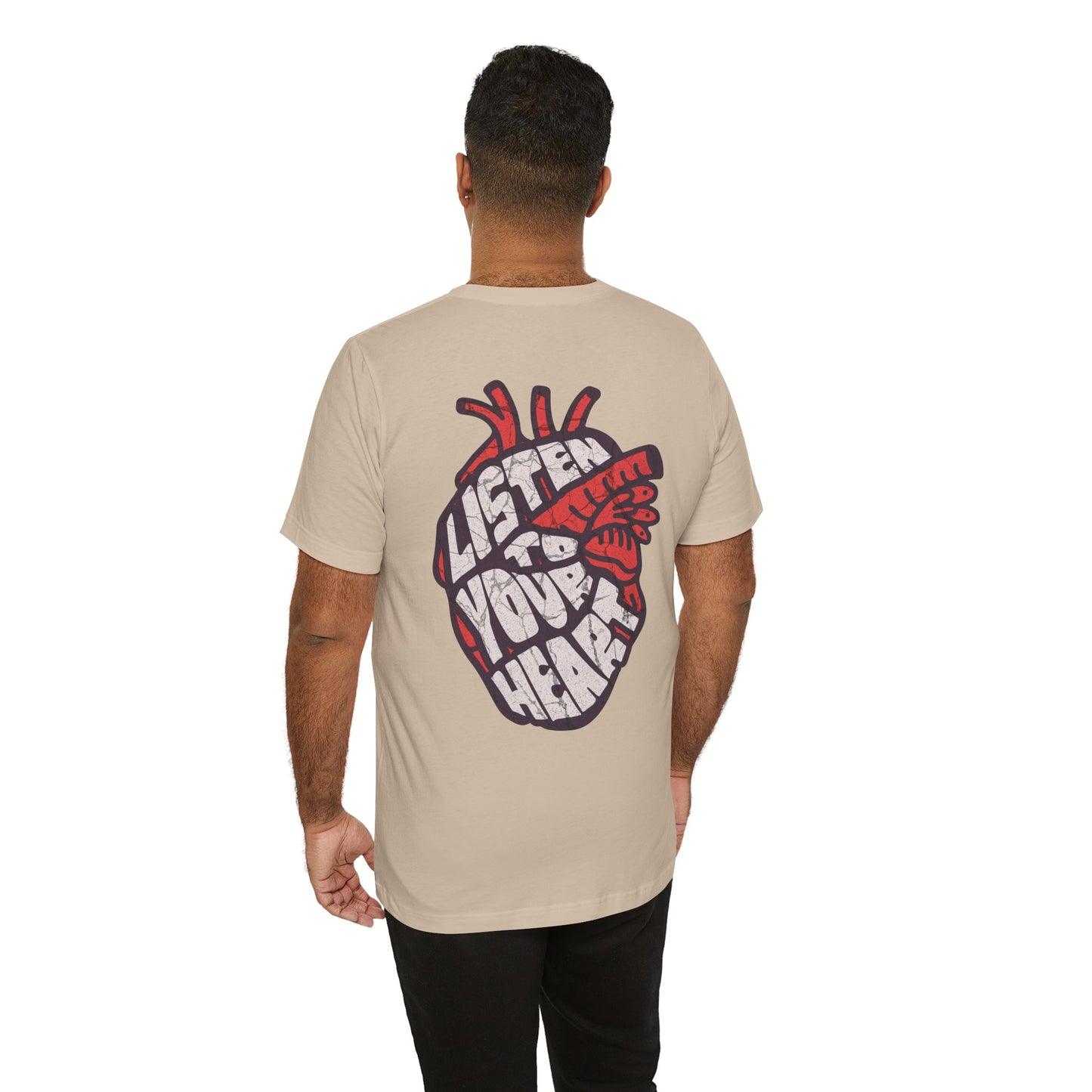 F&BPD - Unisex T-shirt - Listen to Your Heart Tee – Intuition & Emotion Statement Shirt