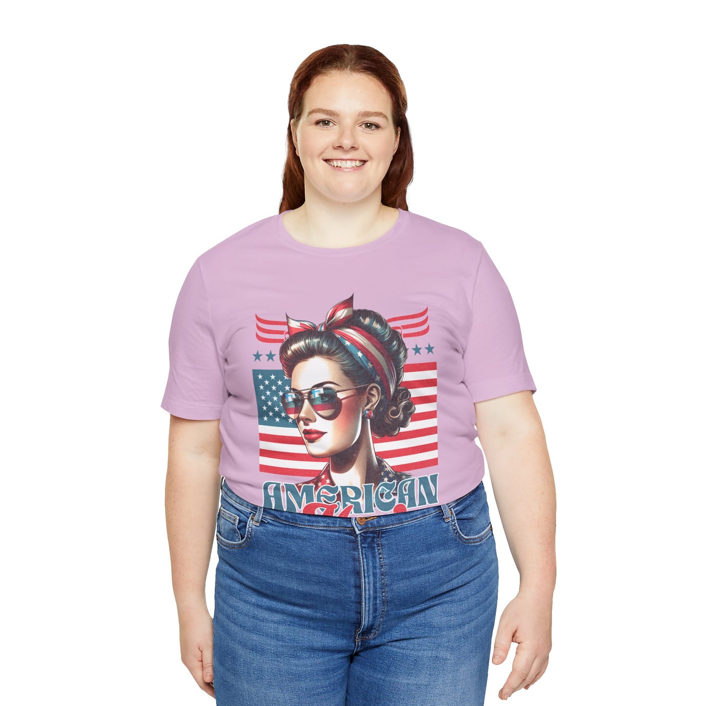 American Mom T-Shirt – Patriotic Tee for Moms