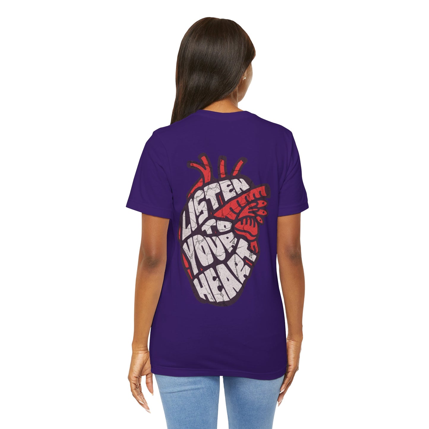 F&BPD - Unisex T-shirt - Listen to Your Heart Tee – Intuition & Emotion Statement Shirt