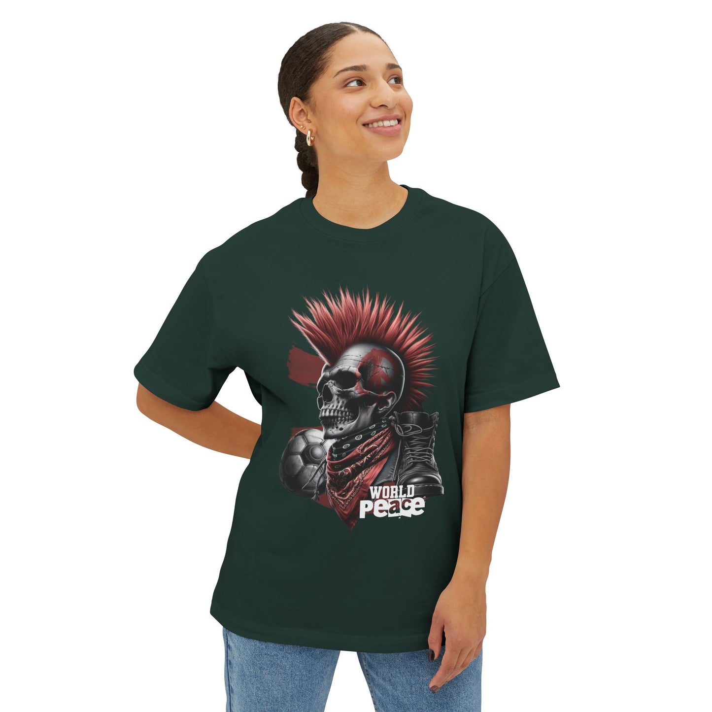 FPD - World Peace Oversized Tee — Dreamer & Peacemaker Statement Shirt