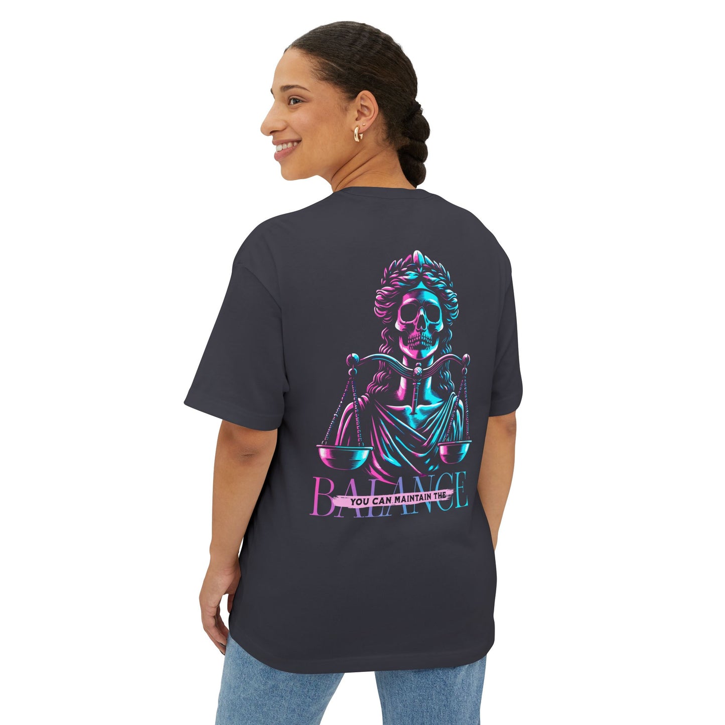 F&BPD - Maintain the Balance Oversized Tee – Mindfulness Statement Streetwear