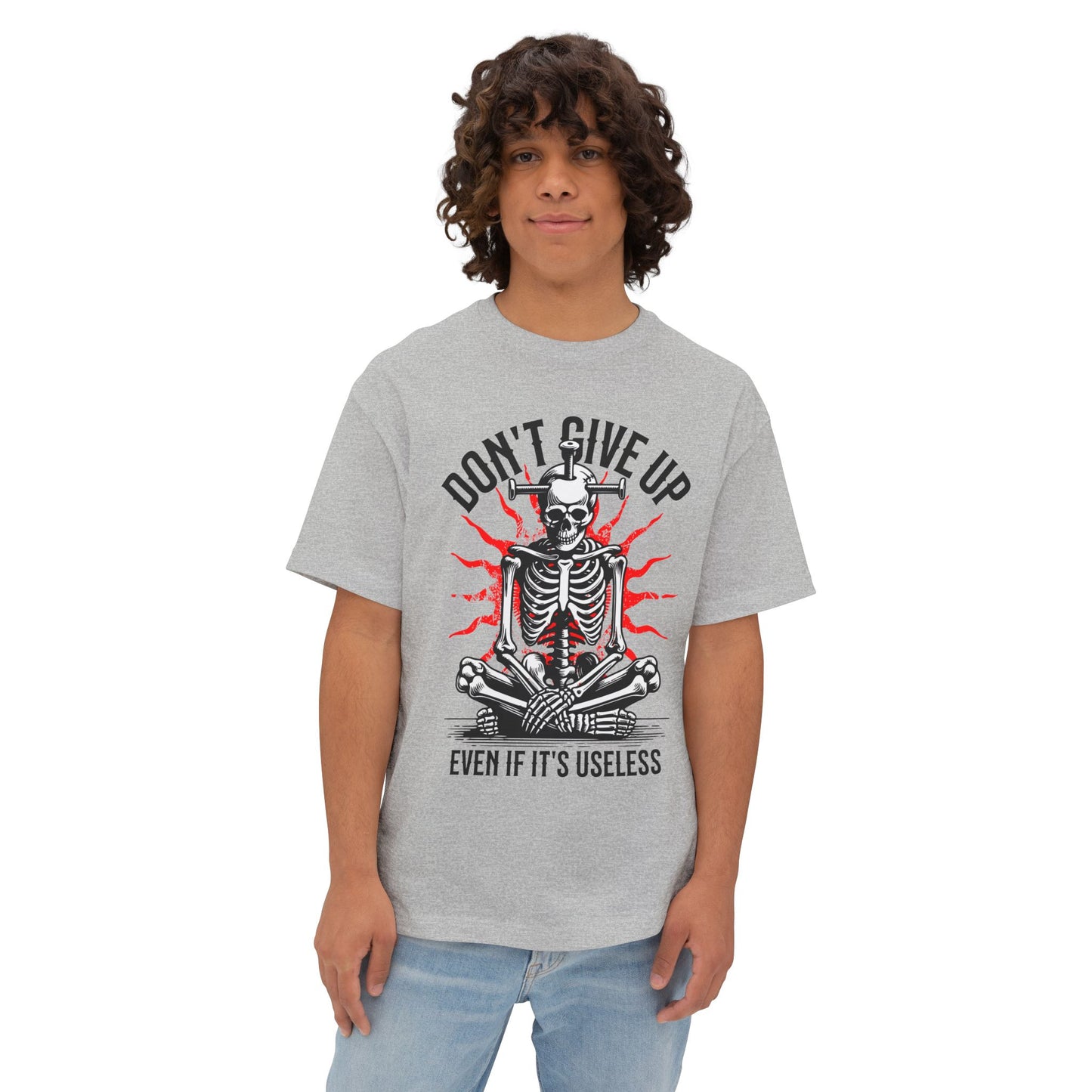 FPD - Don’t Give Up Oversized Tee – Grit & Persistence Statement Shirt