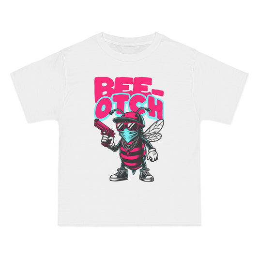 Bee-otch Oversized Graphic T-Shirt – Funny Streetwear Print Tee for Men & Women