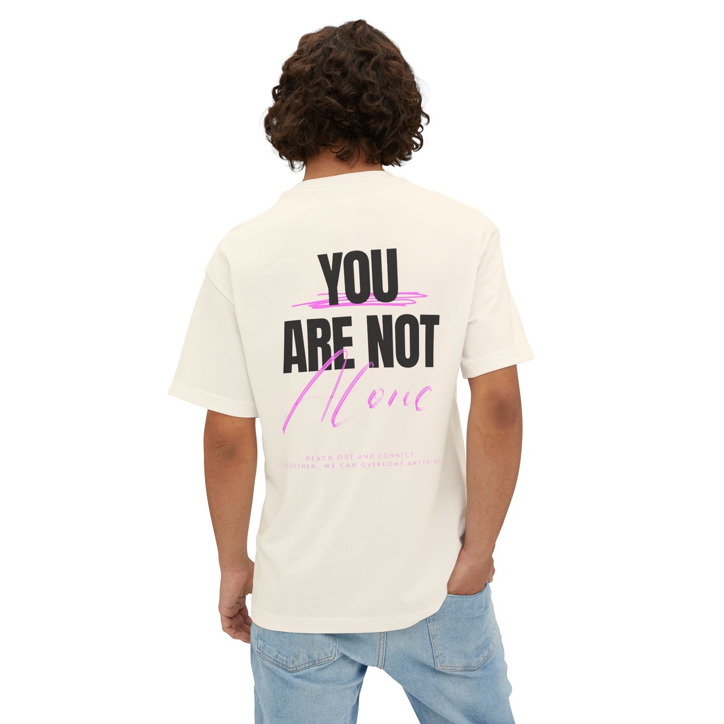F&BPD - You Are Not Alone Oversized Tee – Hope & Awareness Shirt