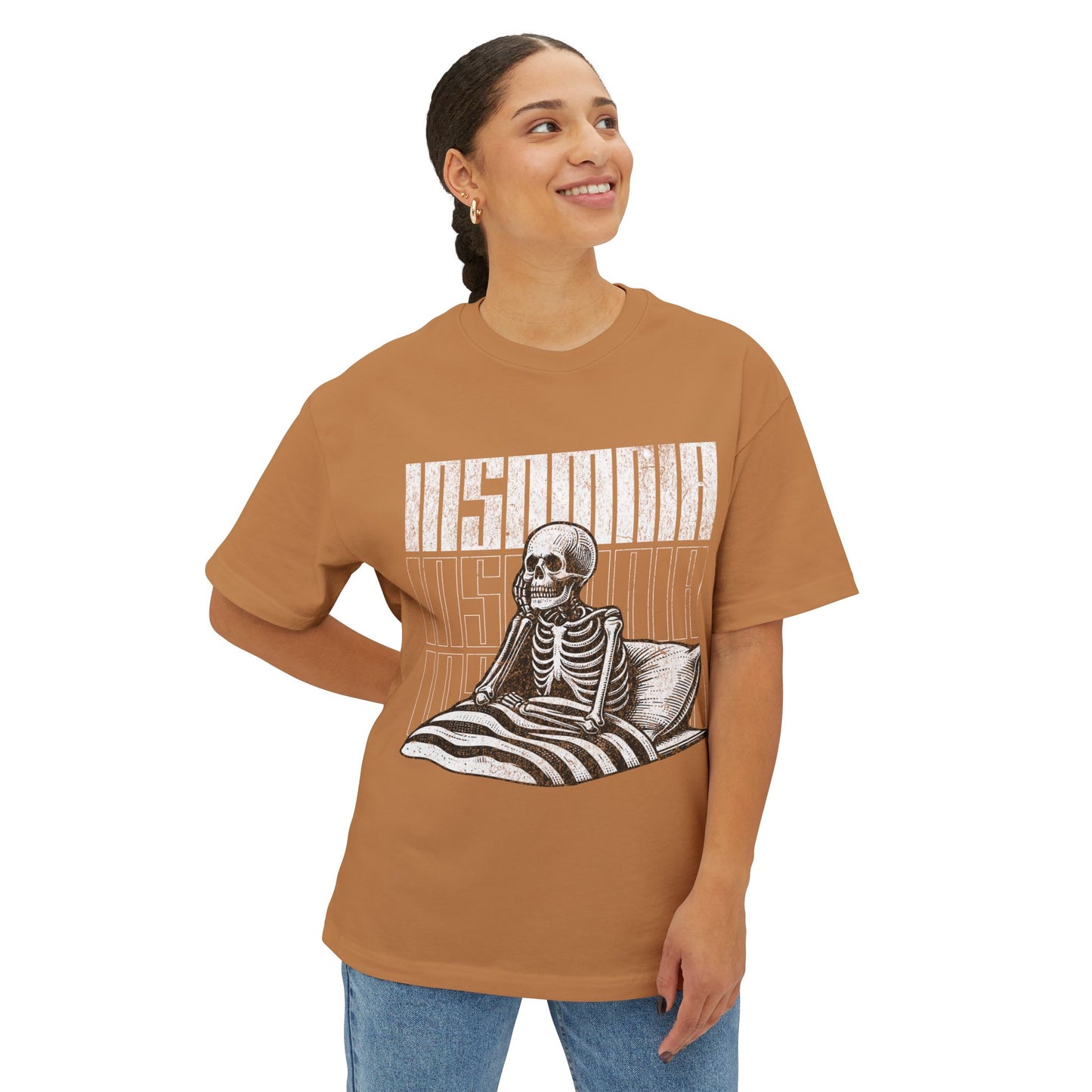 FPD - Insomnia Oversized Tee — Late Night Mind Battle Statement Shirt