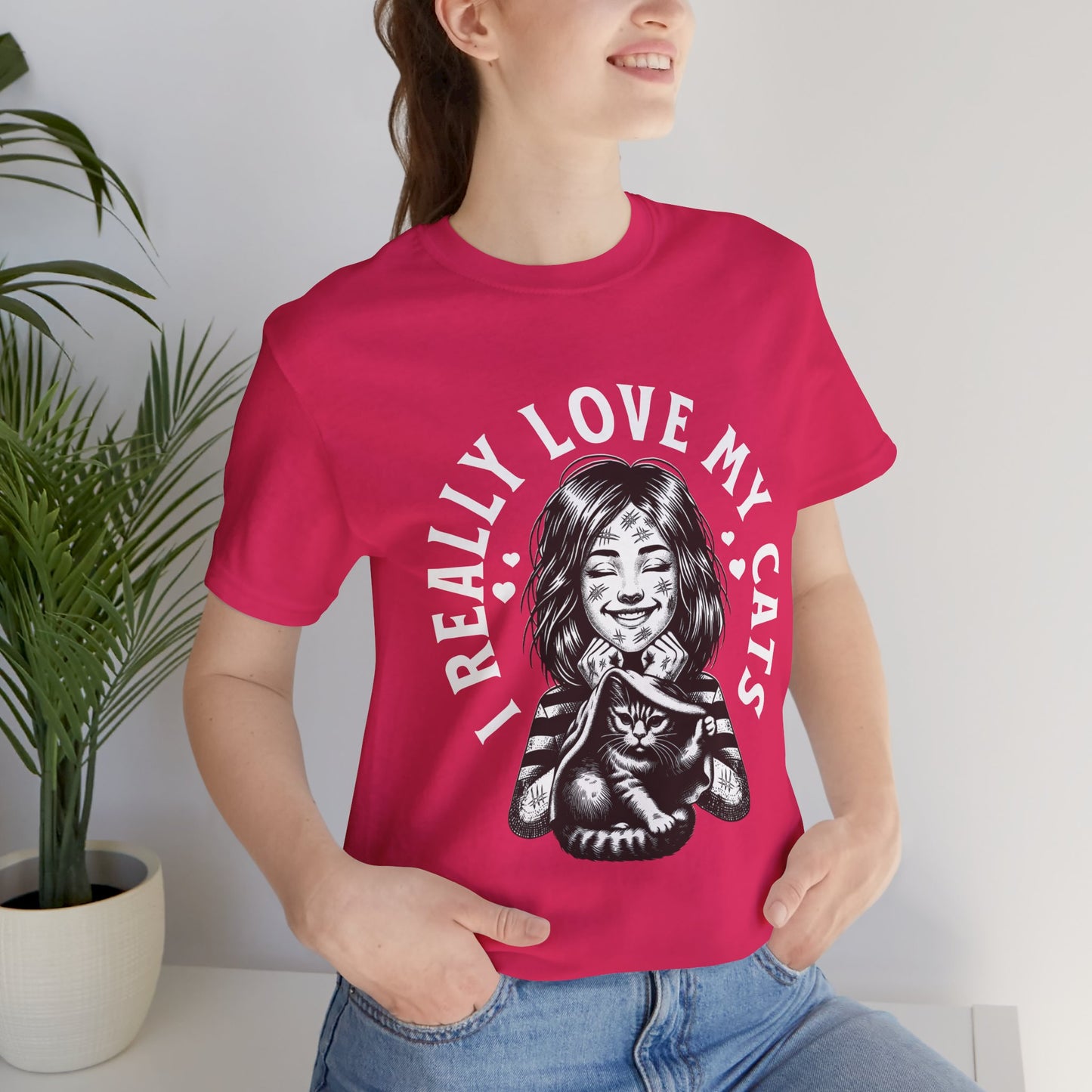 I Really Love My Cats T-Shirt | Cute Cat Lover Unisex Tee - FPD