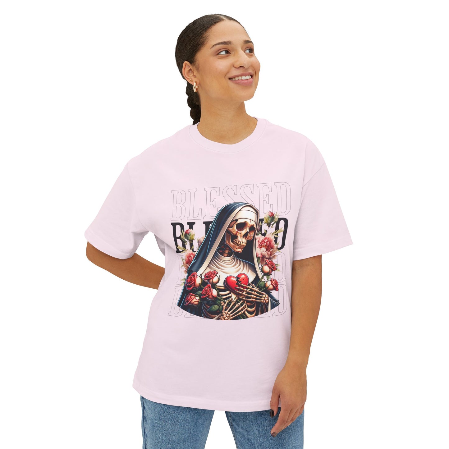 FPD - Blessed Oversized Tee – Minimalist Faith & Gratitude Shirt