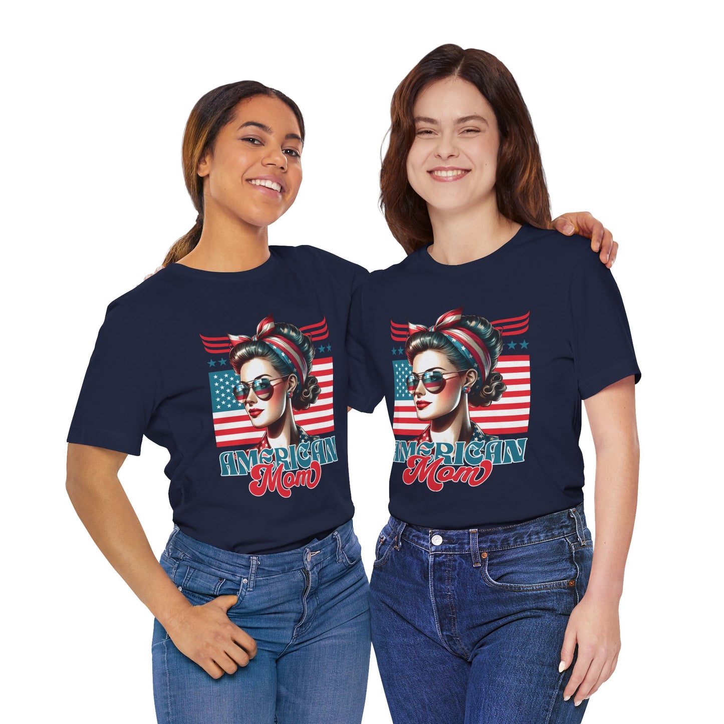 American Mom T-Shirt – Patriotic Tee for Moms