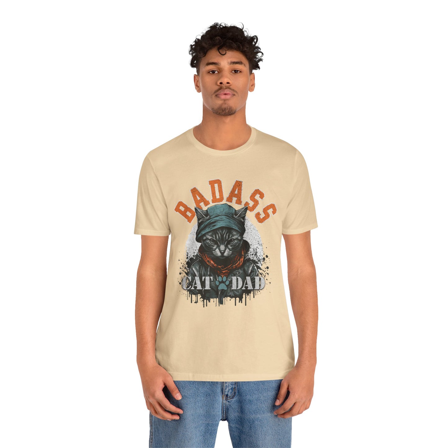 Badass Cat Dad Unisex T-Shirt – Funny Cat Lover Tee for Proud Pet Owners - FPD