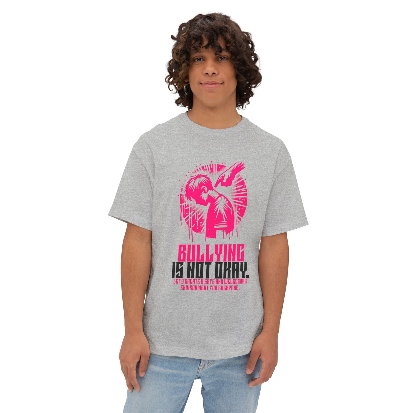 FPD - Bullying Is Not Okay Oversized Tee — Anti-Bullying Statement Shirt