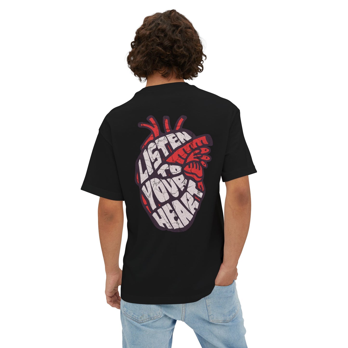 F&BPD - Listen to Your Heart Oversized Tee – Intuition Statement Streetwear