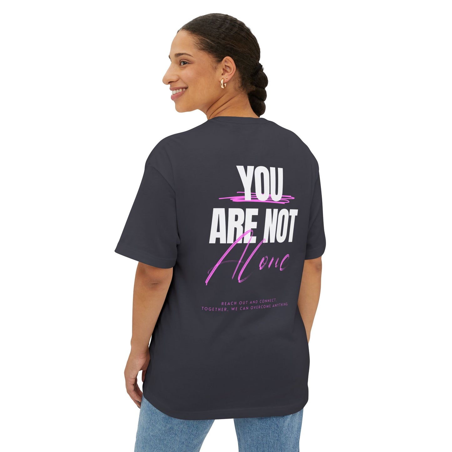 F&BPD - You Are Not Alone Oversized Tee – Hope & Awareness Shirt