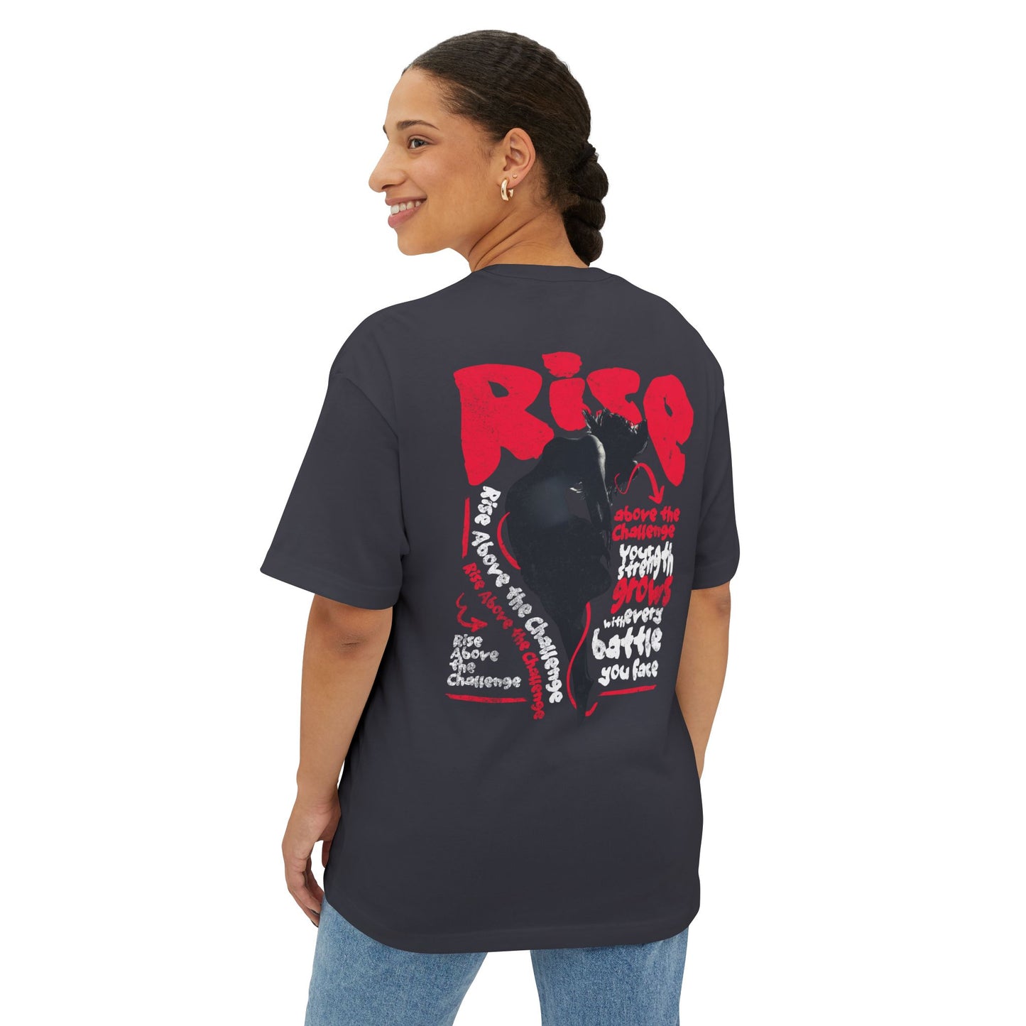 F&BPD - Rise Oversized Tee – Mental Armor & Empowerment Streetwear