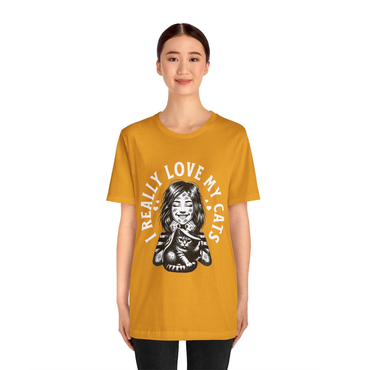 I Really Love My Cats T-Shirt | Cute Cat Lover Unisex Tee - FPD