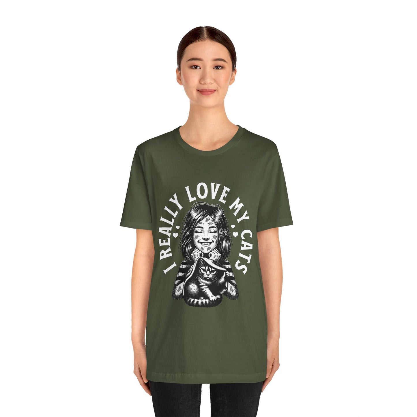 I Really Love My Cats T-Shirt | Cute Cat Lover Unisex Tee - FPD