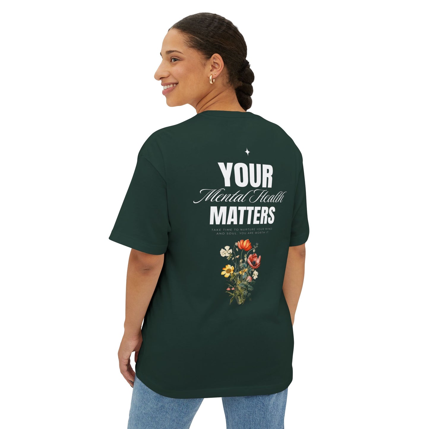 F&BPD - Your Mental Health Matters Oversized Tee – Awareness Statement Streetwear