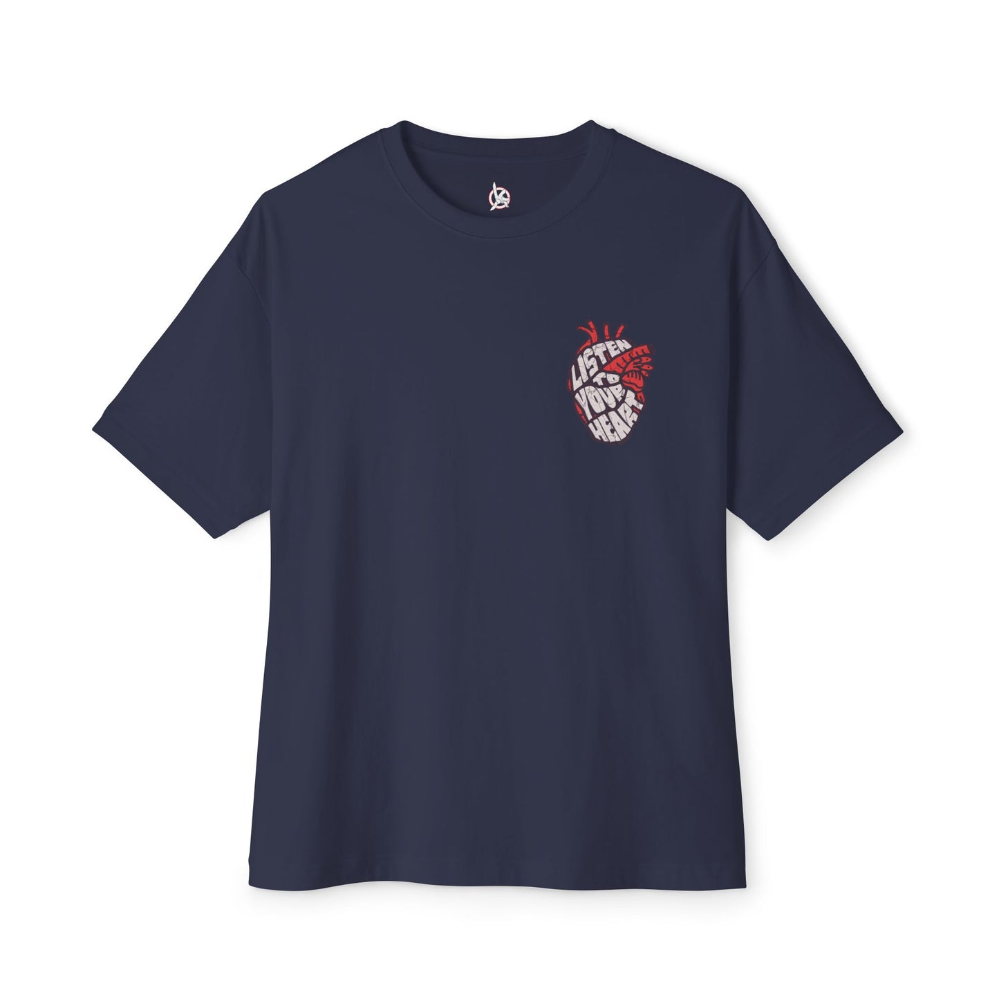 FPD - Listen to Your Heart Oversized Tee — Intuition & Emotion Statement Shirt