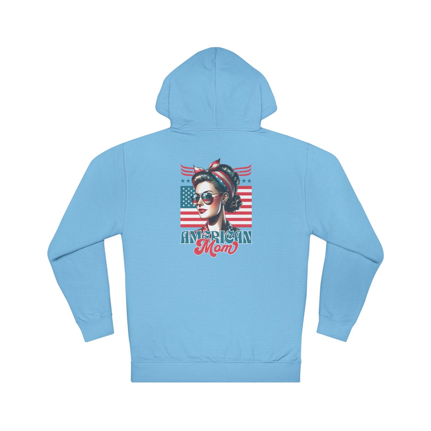 American Mom Hoodie – Cozy Patriotic Sweatshirt for Moms