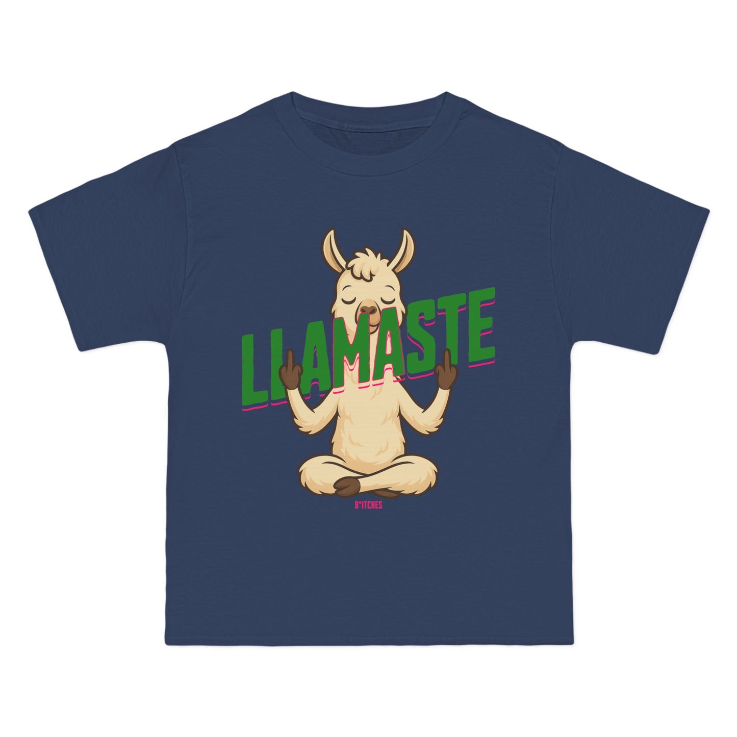 Funny Oversized T-Shirt Print – Yoga Llama Graphic Tee for Men & Women