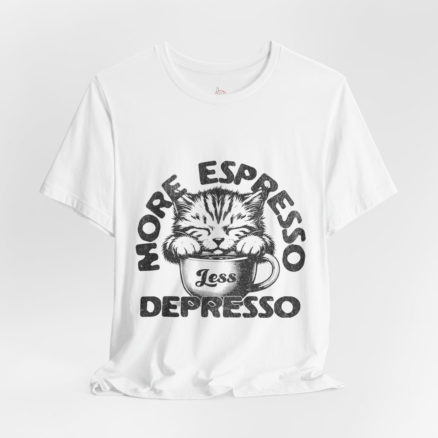 FPD - Unisex T-shirt - More Espresso Less Depresso Tee – Coffee Humor Statement Shirt
