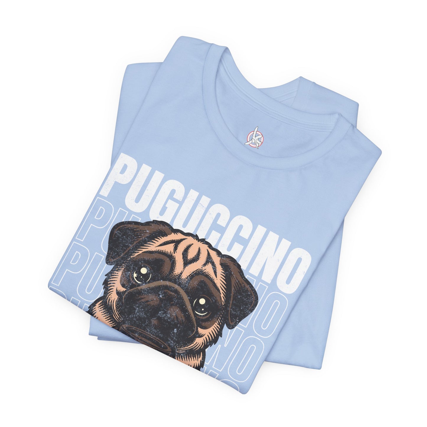 FPD - Unisex T-shirt - Puguccino Tee – Coffee & Pug Lover Statement Shirt