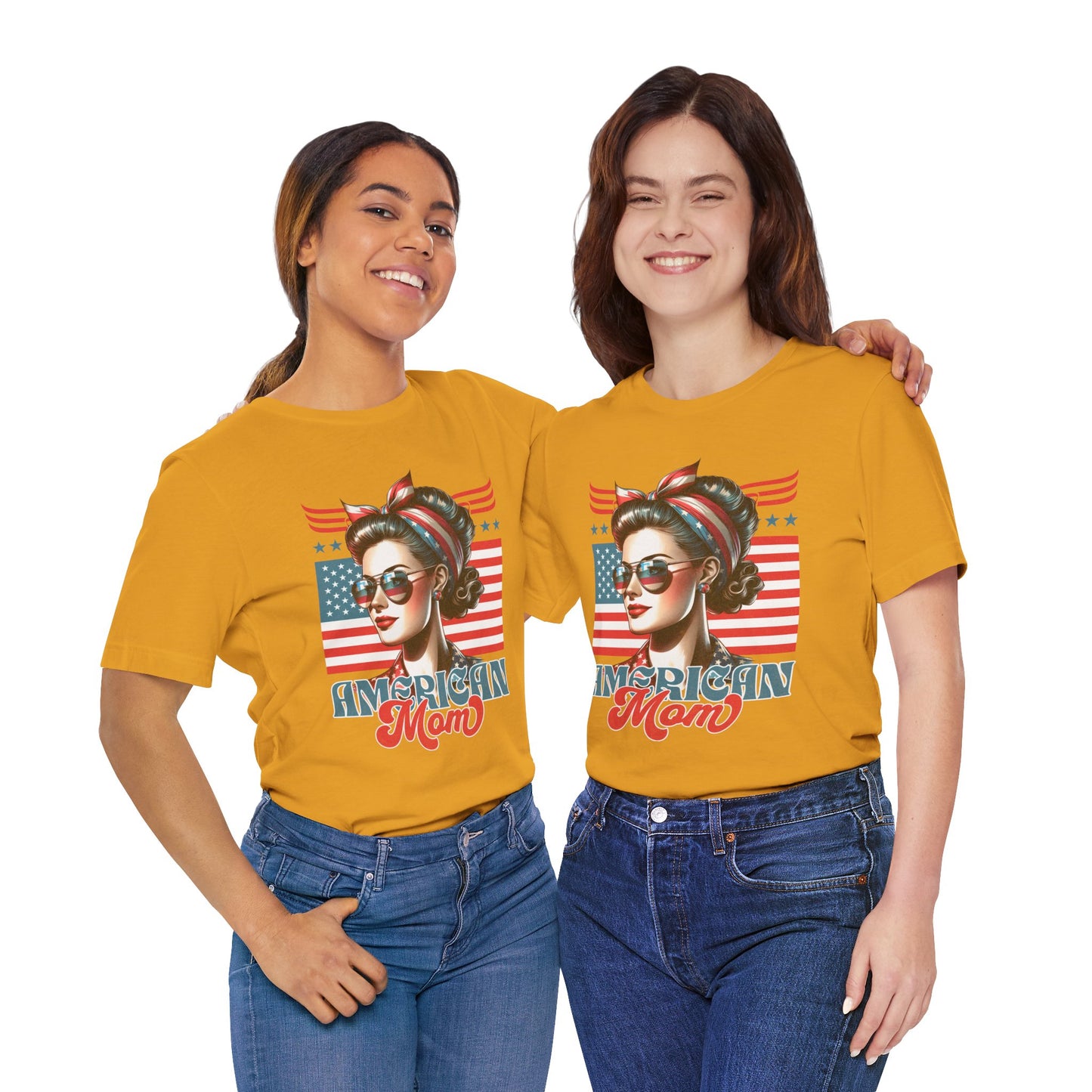 American Mom T-Shirt – Patriotic Tee for Moms