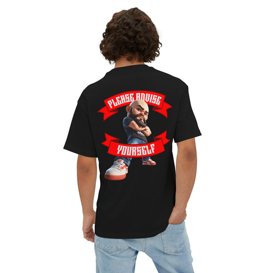 Oversized Sarcasm Streetwear Tee – “Please Advise Yourself” - BPD