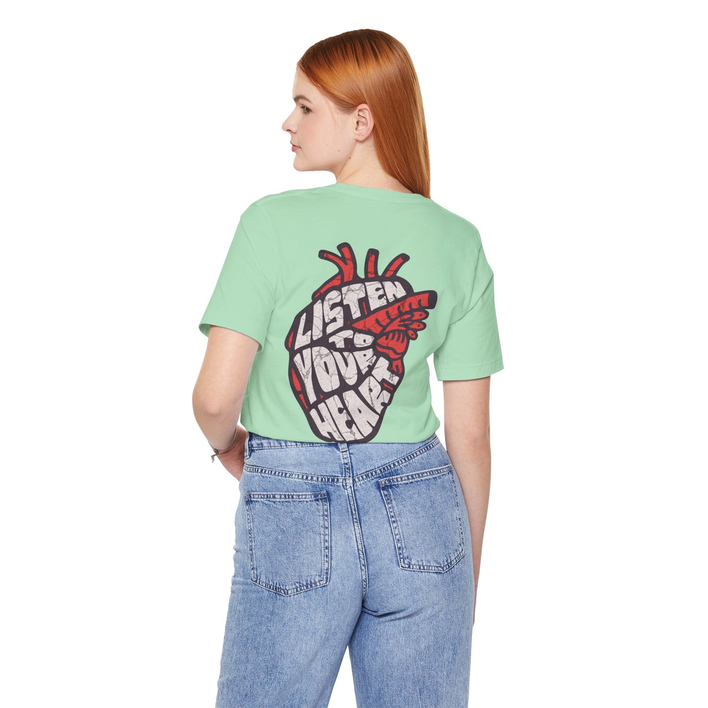 F&BPD - Unisex T-shirt - Listen to Your Heart Tee – Intuition & Emotion Statement Shirt
