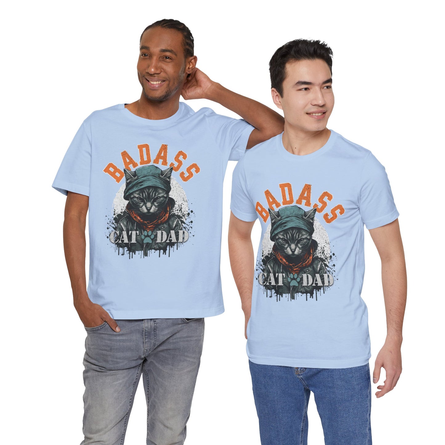 Badass Cat Dad Unisex T-Shirt – Funny Cat Lover Tee for Proud Pet Owners - FPD