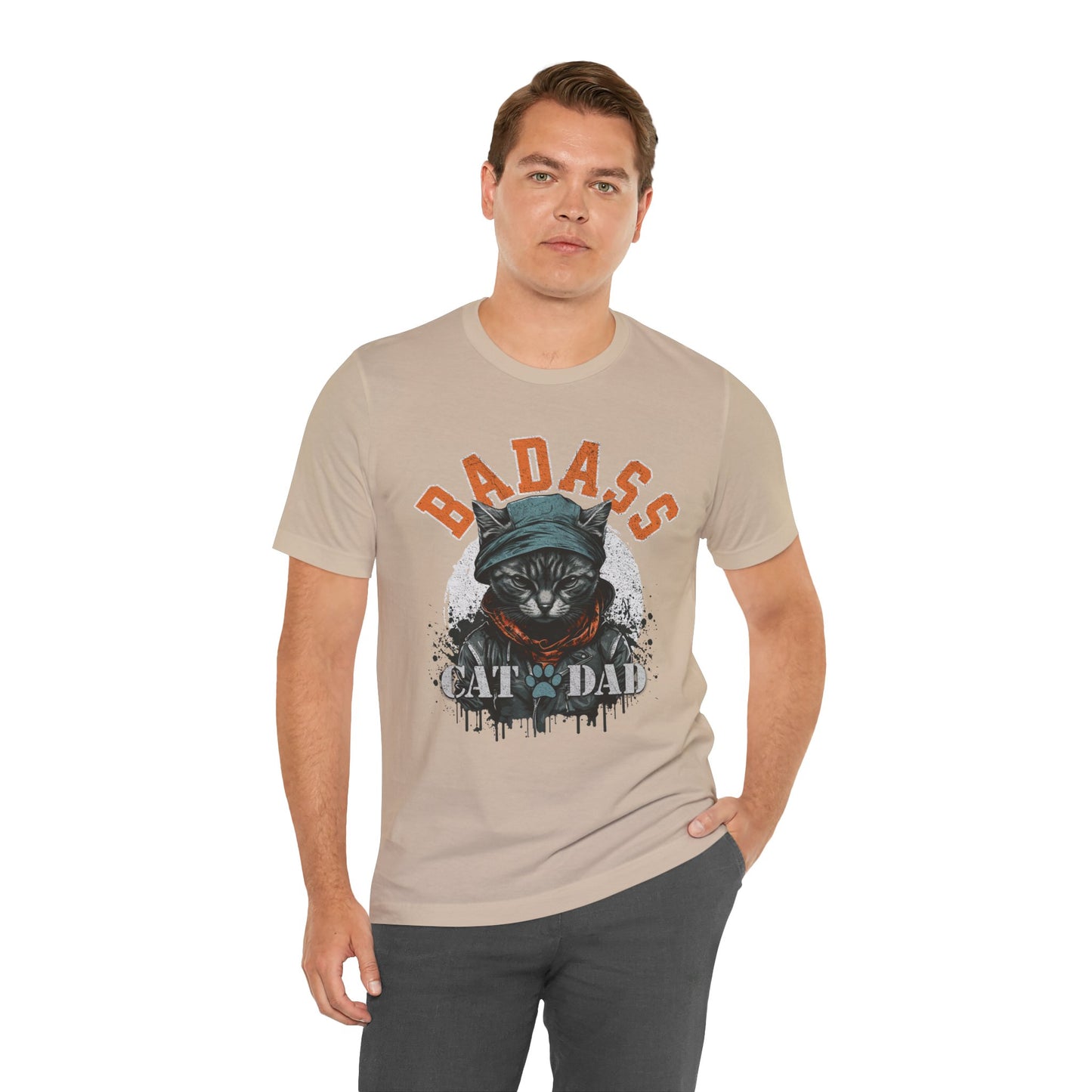 Badass Cat Dad Unisex T-Shirt – Funny Cat Lover Tee for Proud Pet Owners - FPD