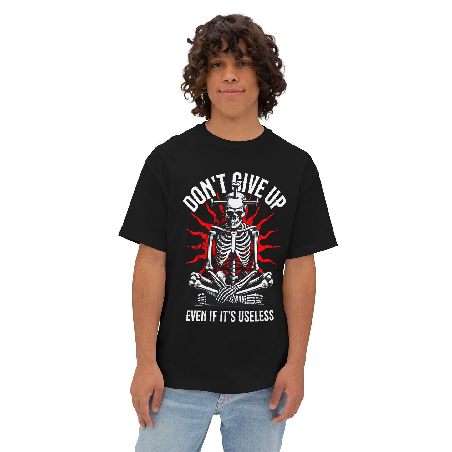 FPD - Don’t Give Up Oversized Tee – Grit & Persistence Statement Shirt