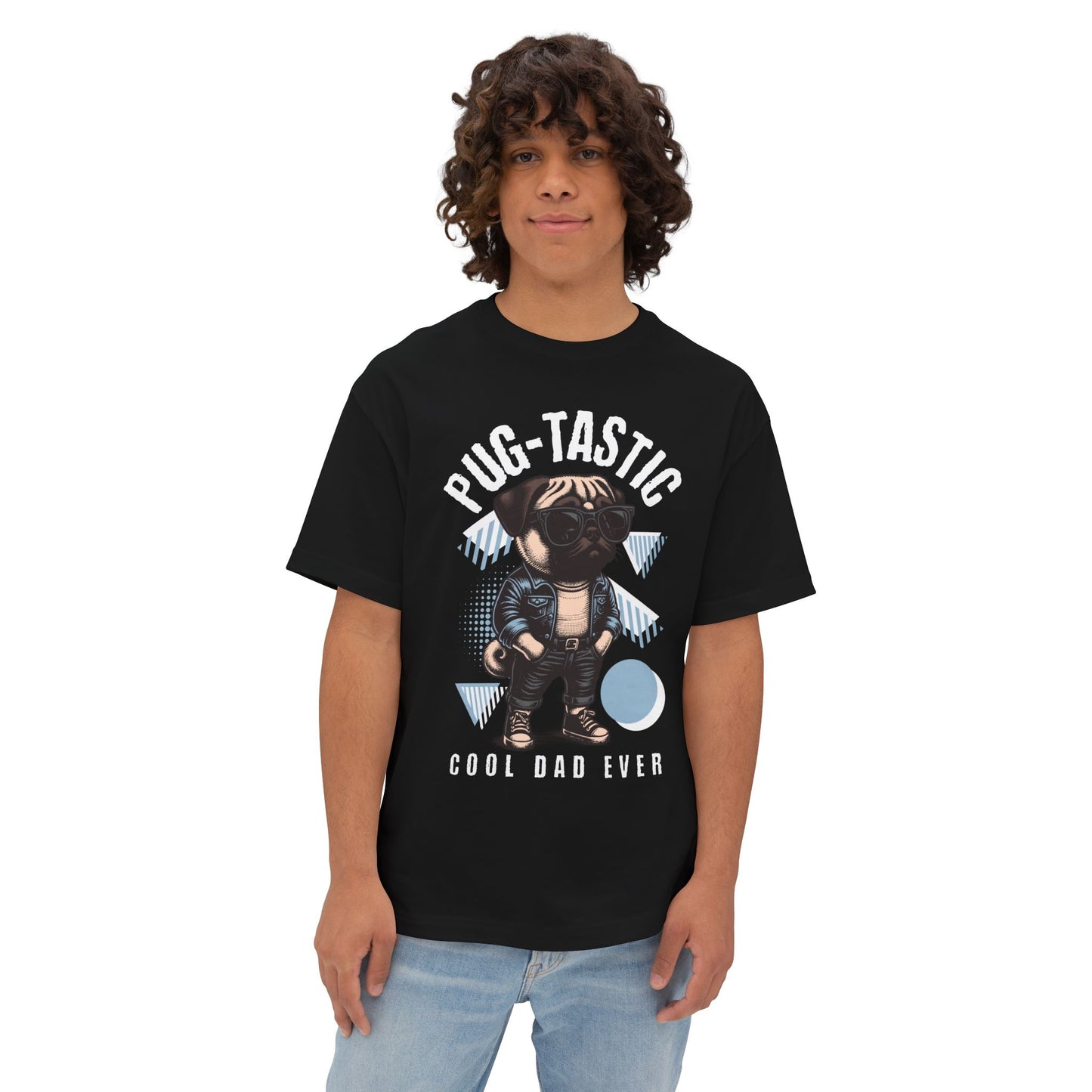 FPD - Pugtastic Oversized Tee – Playful Dog Lover Streetwear